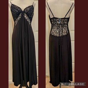 In Bloom by Jonquil Rosalie Lingerie Slip Dress w Sheer Lace Bodice & Sequins.